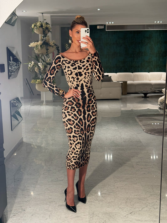 Vestido animal print cherie