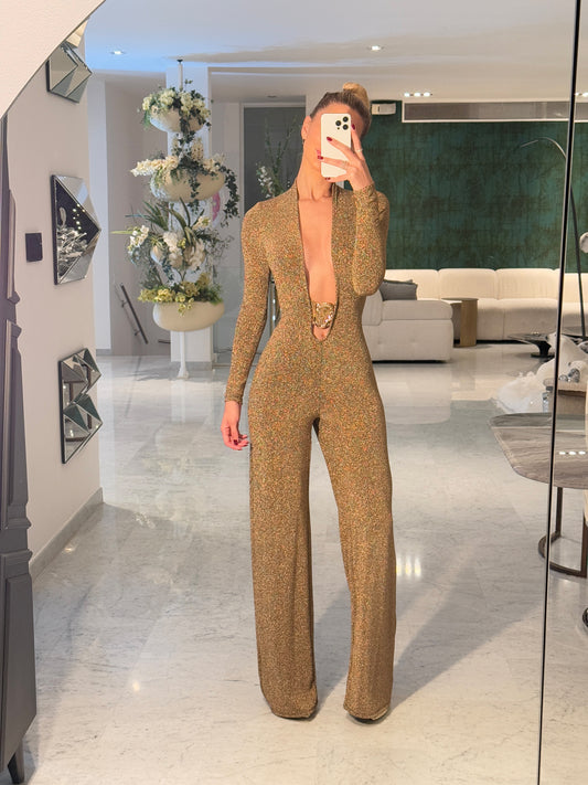 Jumpsuit dorado stretch uptown