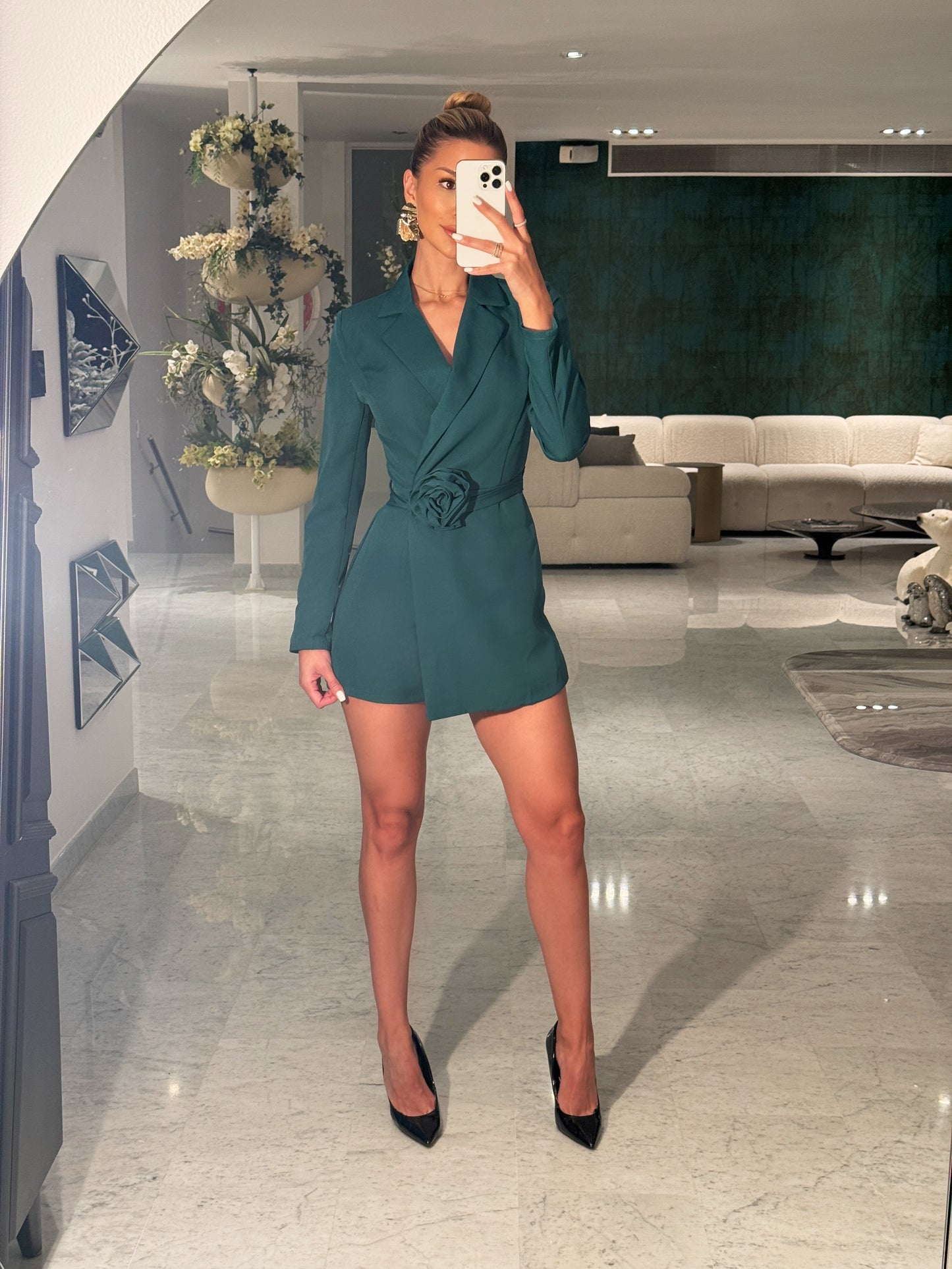 Romper verde milk honey