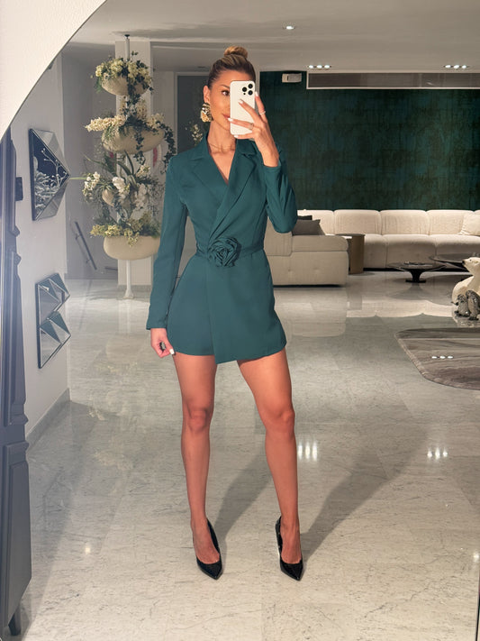 Romper verde milk honey