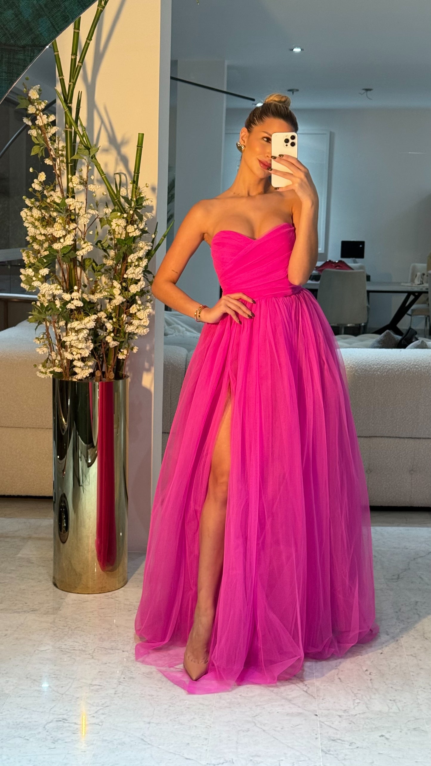 Vestido fucsia cb S