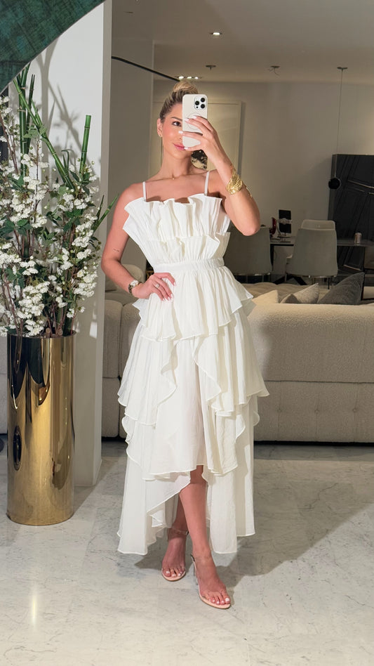 Vestido blanco strut and bolt