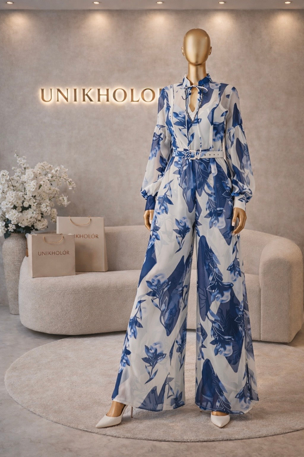 Jumpsuit azul estampado cb  2/1 $135