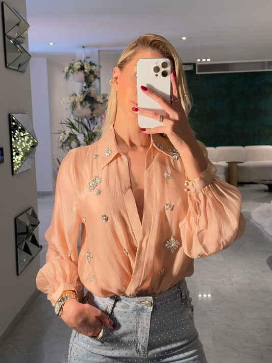 Body rosado brillantes valentine