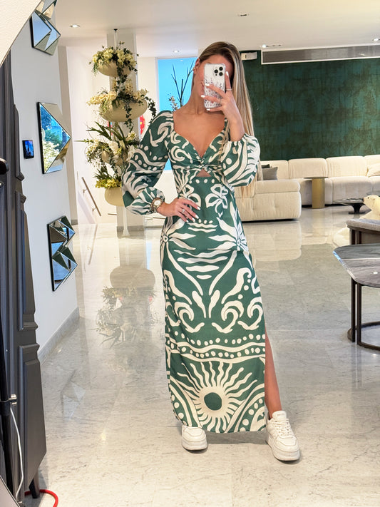 Vestido verde chicways