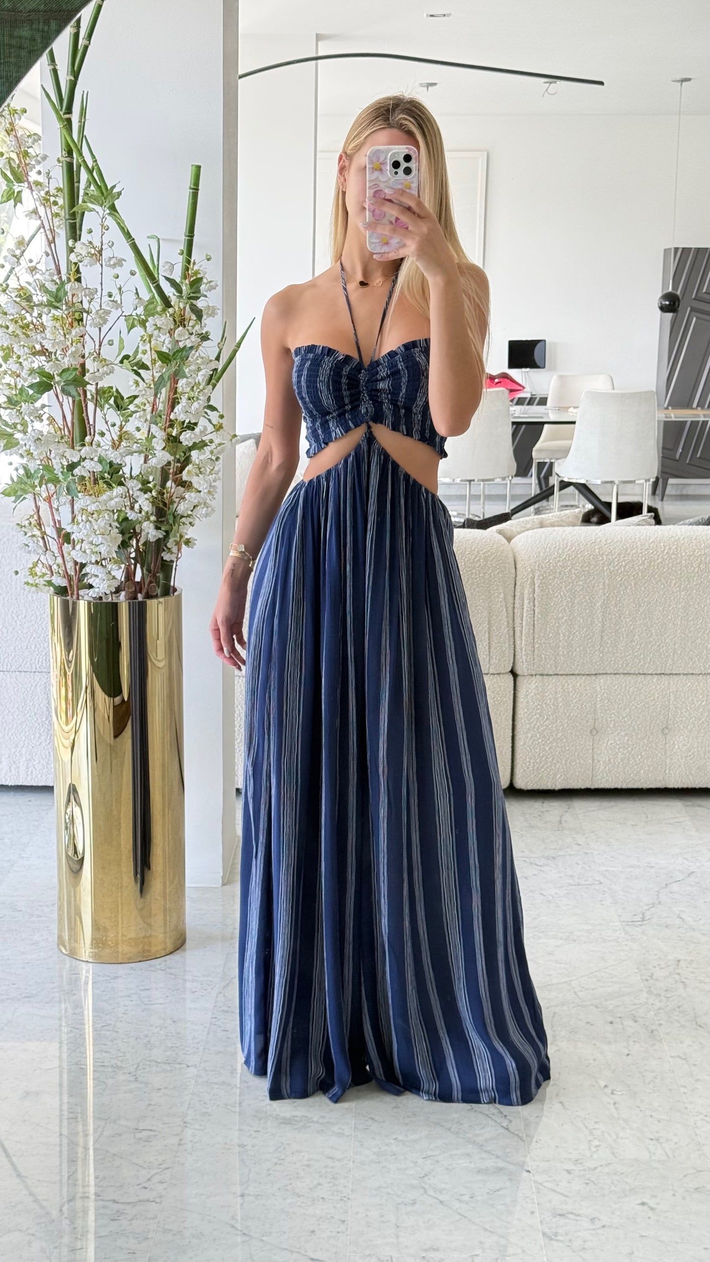 Jumpsuit azul cameo