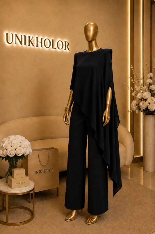 Camisa blanca y negro beige moss