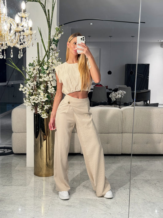 Set de lino nude aakaa