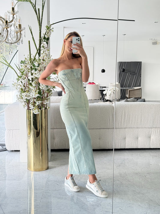 Vestido de jeans prelavado