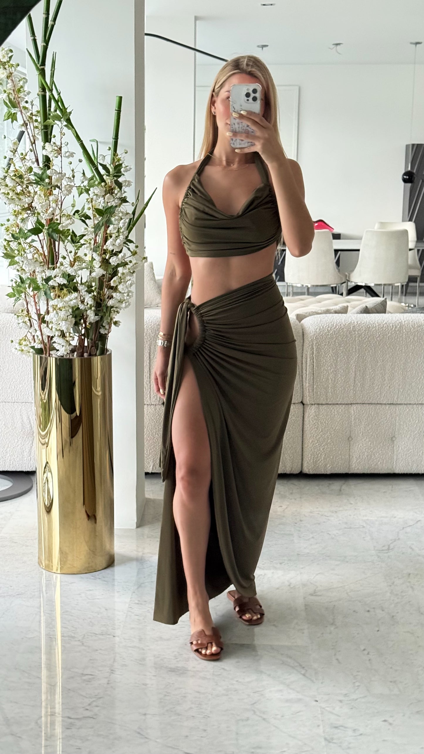 Set verde stretch acoa