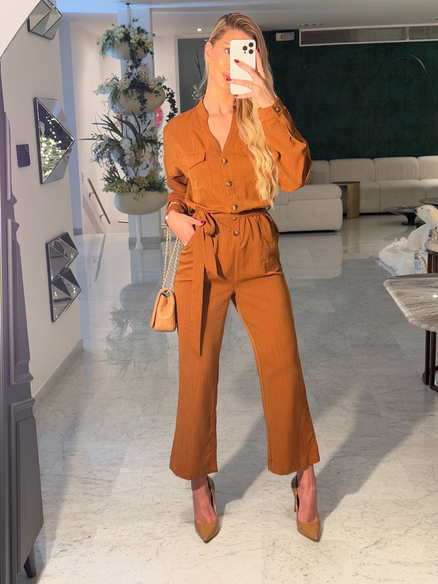 Jumpsuit marrón hyfve S