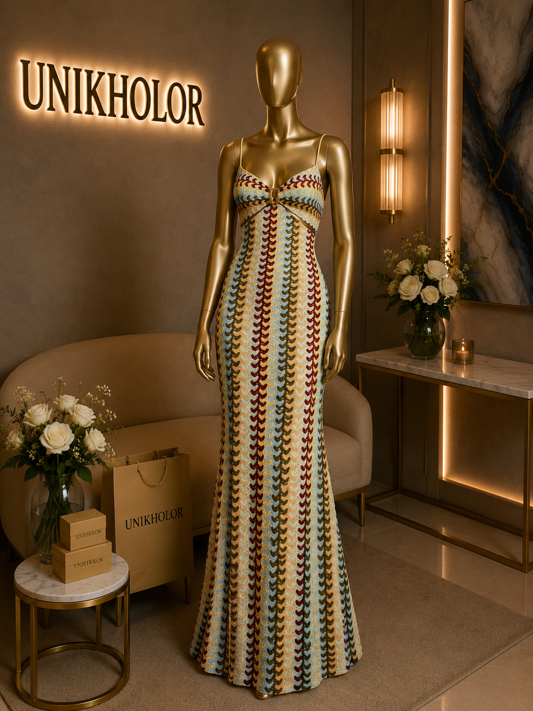 Vestido de colores chicways