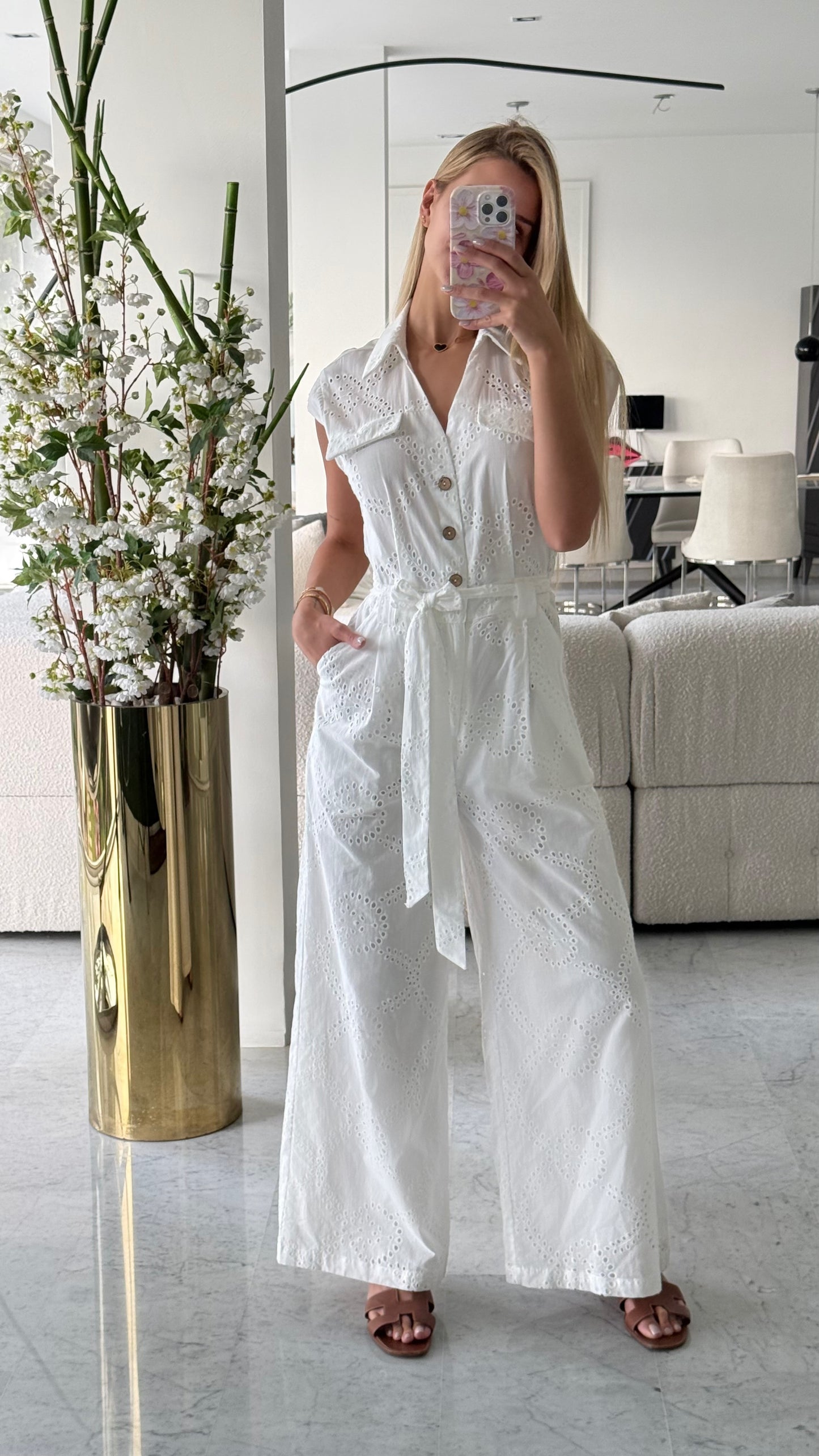 Jumpsuit blanco freemarket