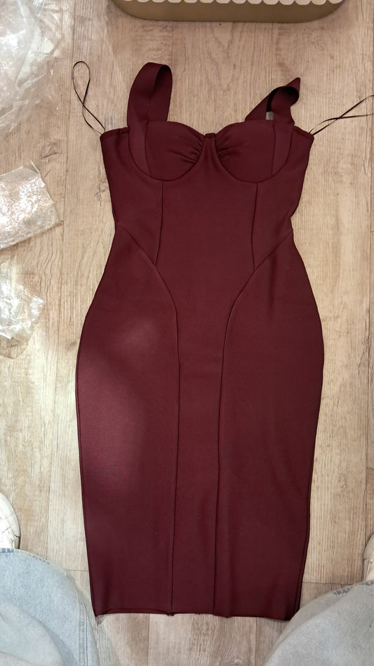 Vestido bandage vino cb 1S $
