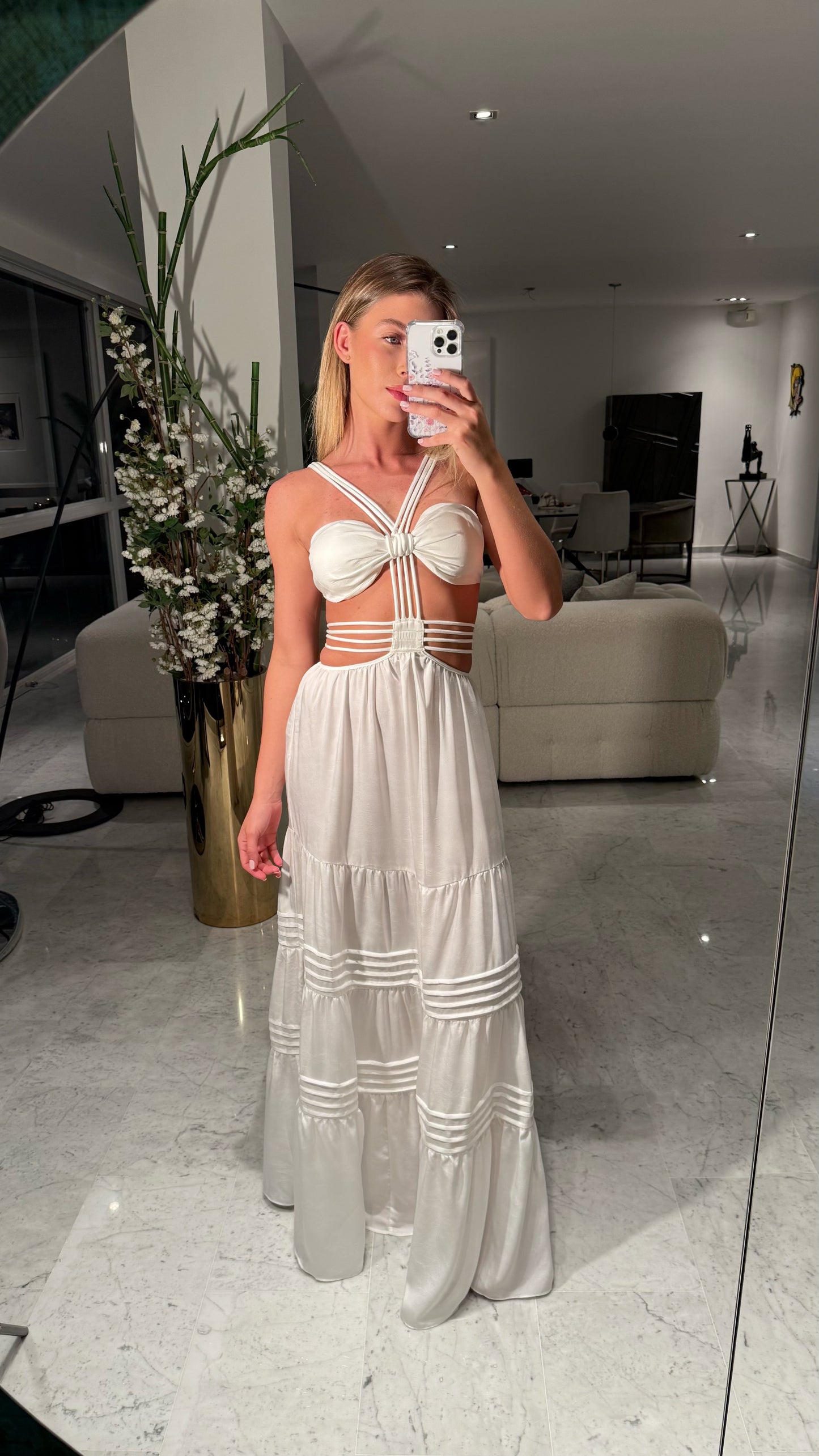 Vestido blanco H&y