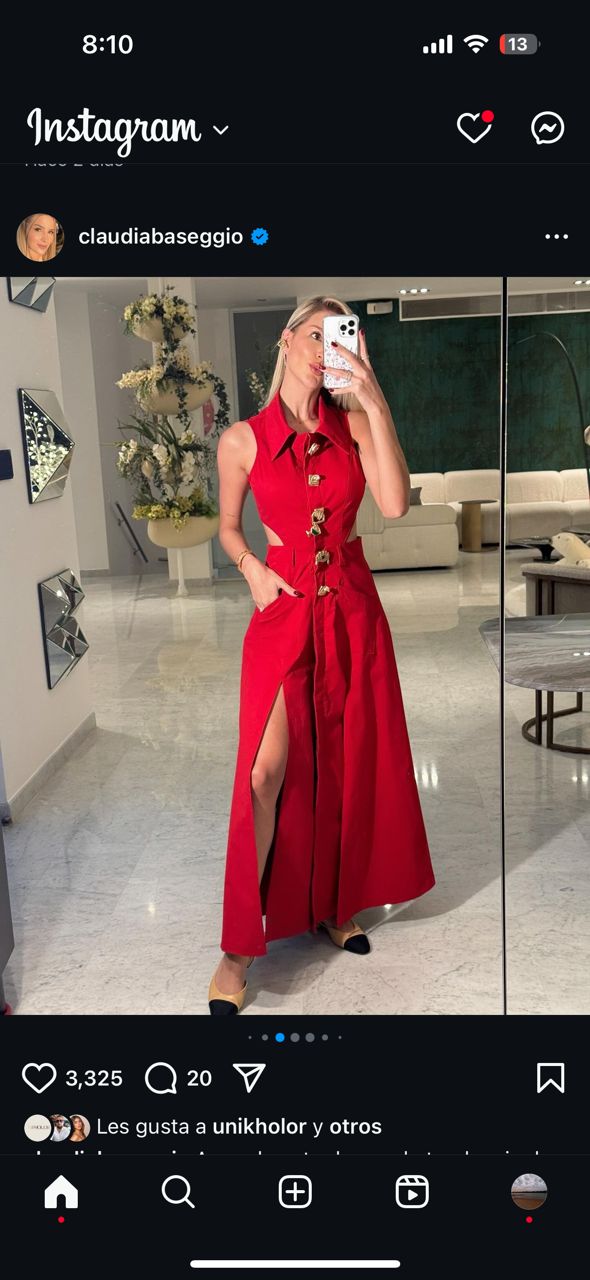 Vestido rojo  LC