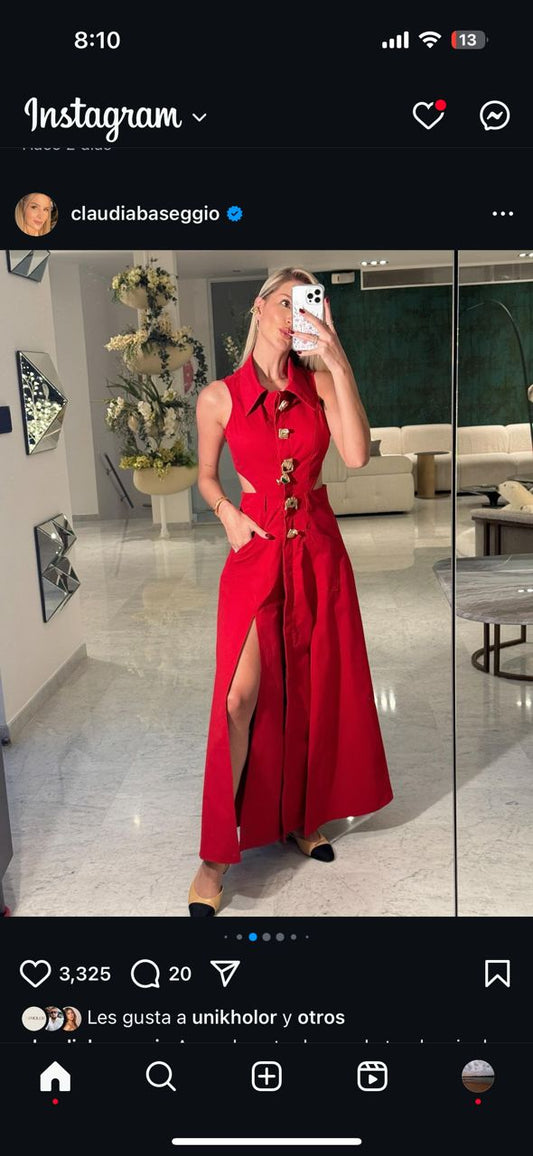 Vestido rojo  LC