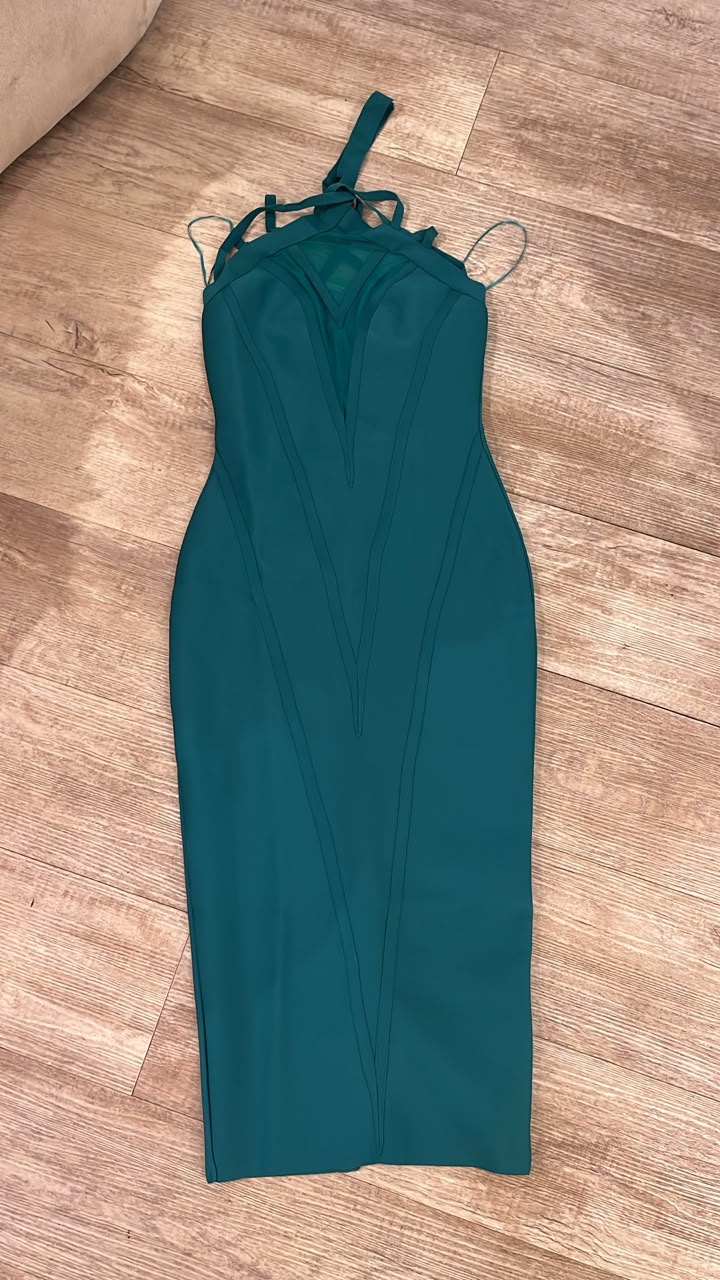 Vestido bandage midi verde cb