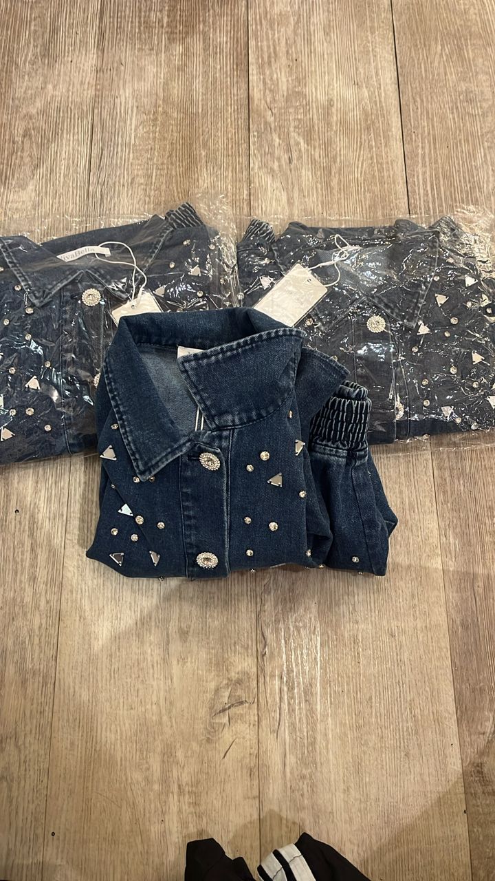 Set de short y camisa de jean viva bella
