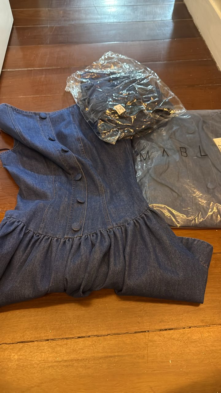 Vestido azul jeans Mable