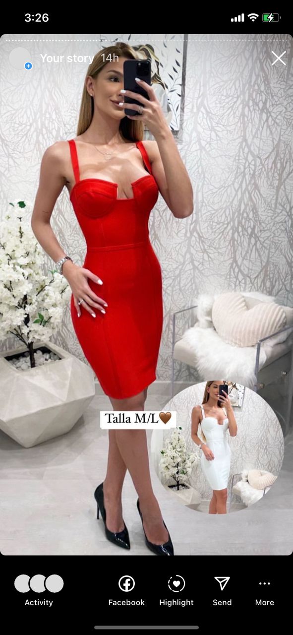 Vestido rojo bandage