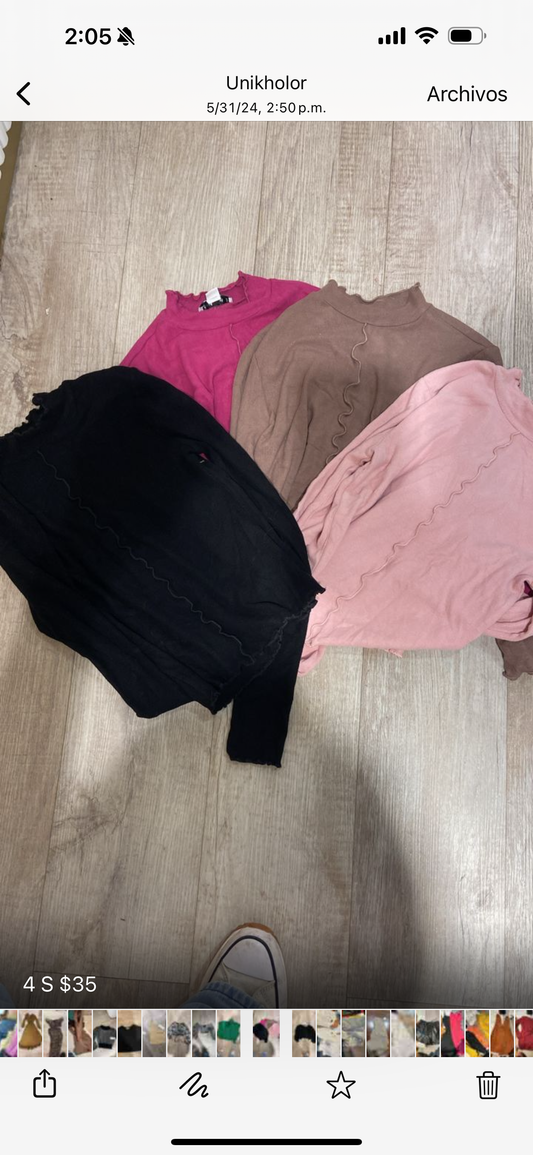 Sweater hyfve rosa, negro, marrón y fucsia