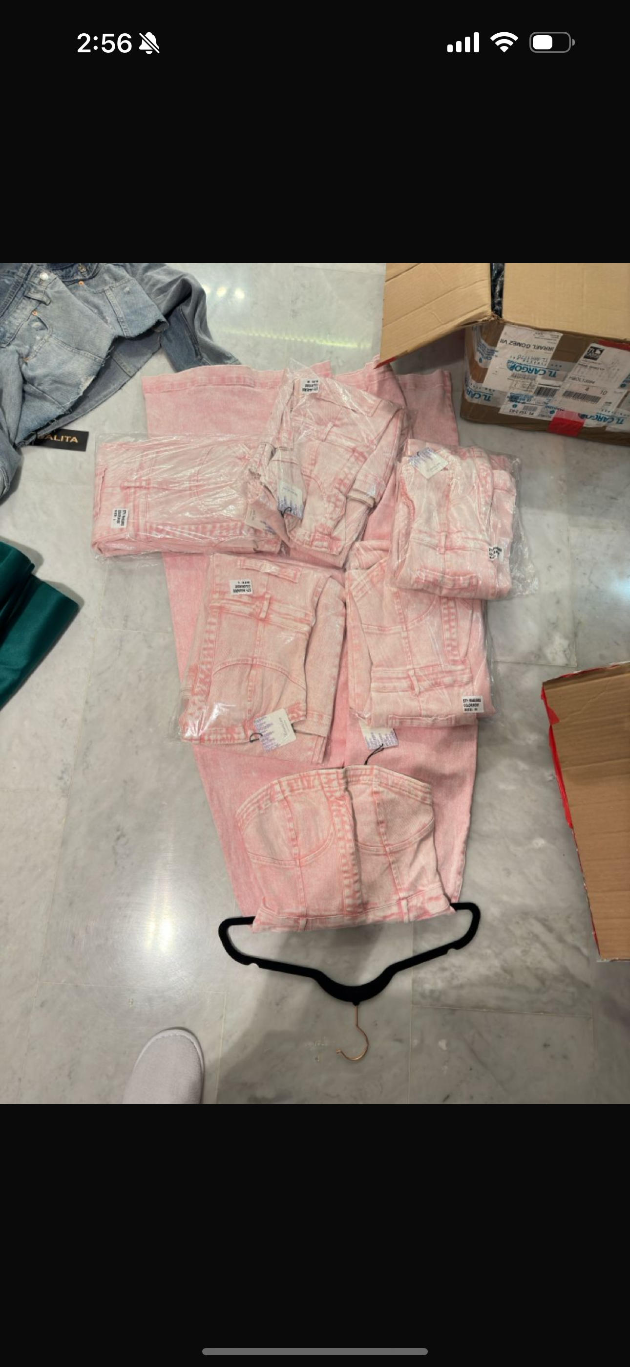 Jumpsuit de jeans rosado