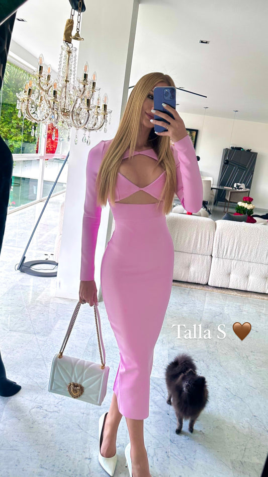 Vestido bandage morado