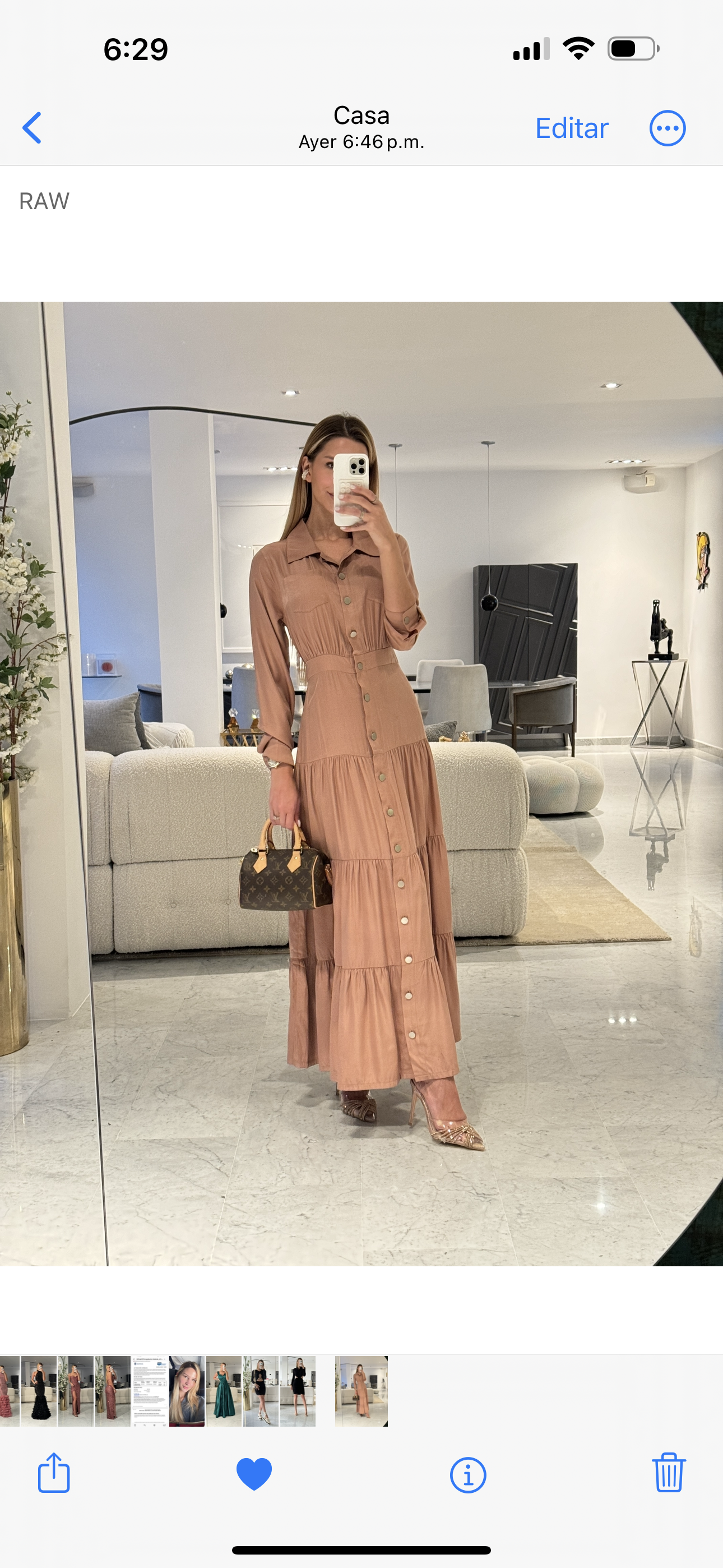 Maxi Vestido S/M Rosa Bebe con botones S