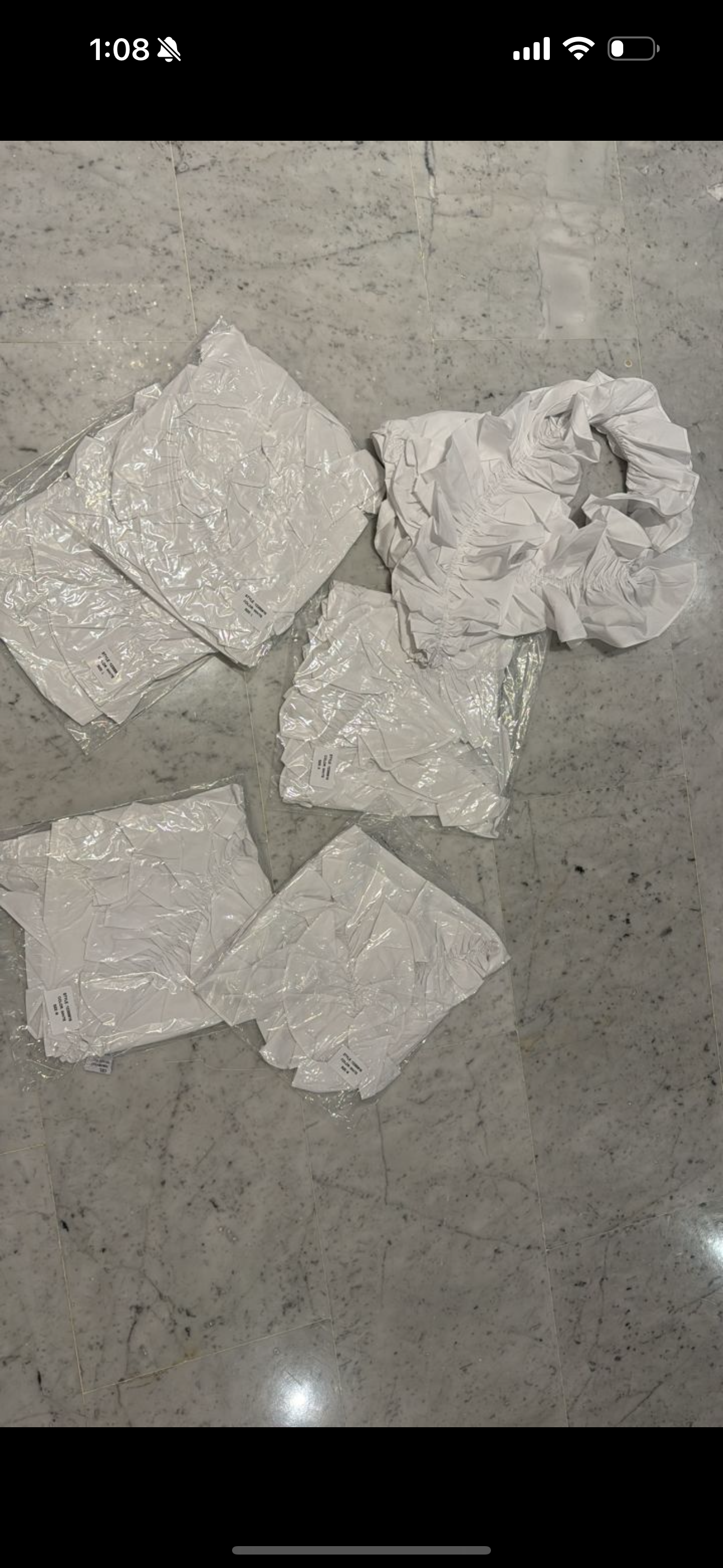 Top blanco ruffle
