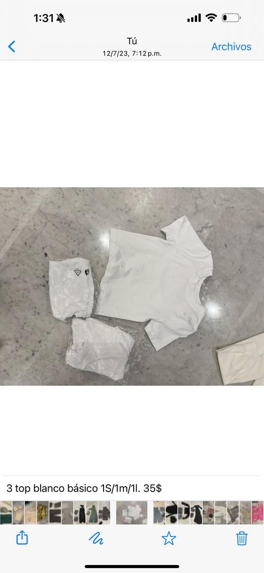 Top blanco basico