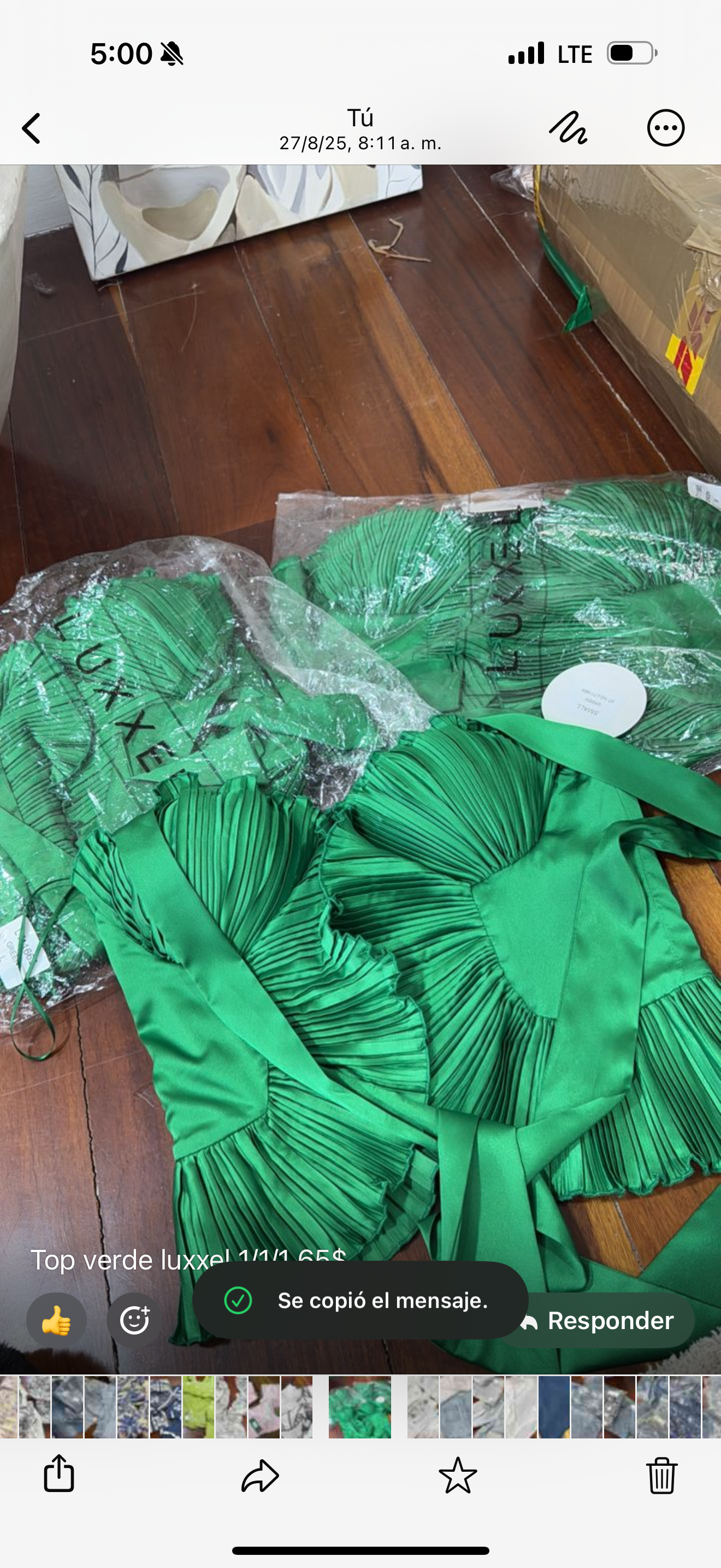 Top verde luxxel