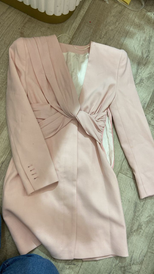 Vestido corto rosado con nudo cb 1XS $65