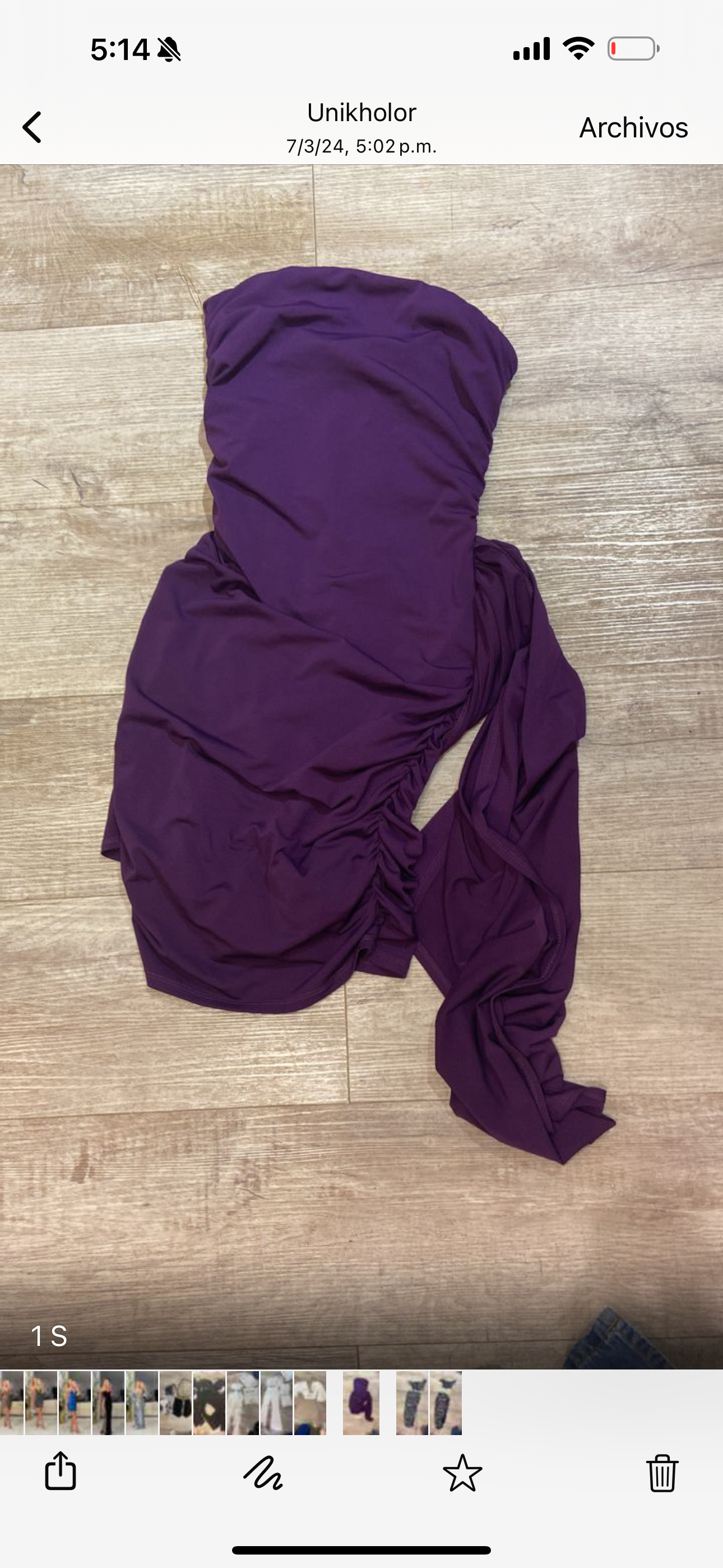 Vestido morado stretch