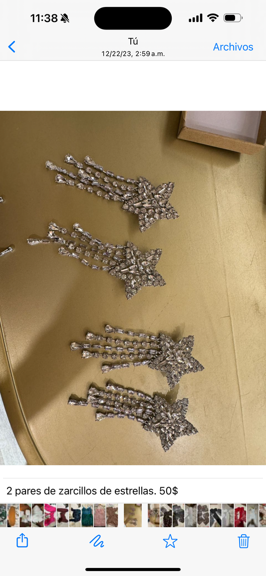 Zarcillos de estrellas