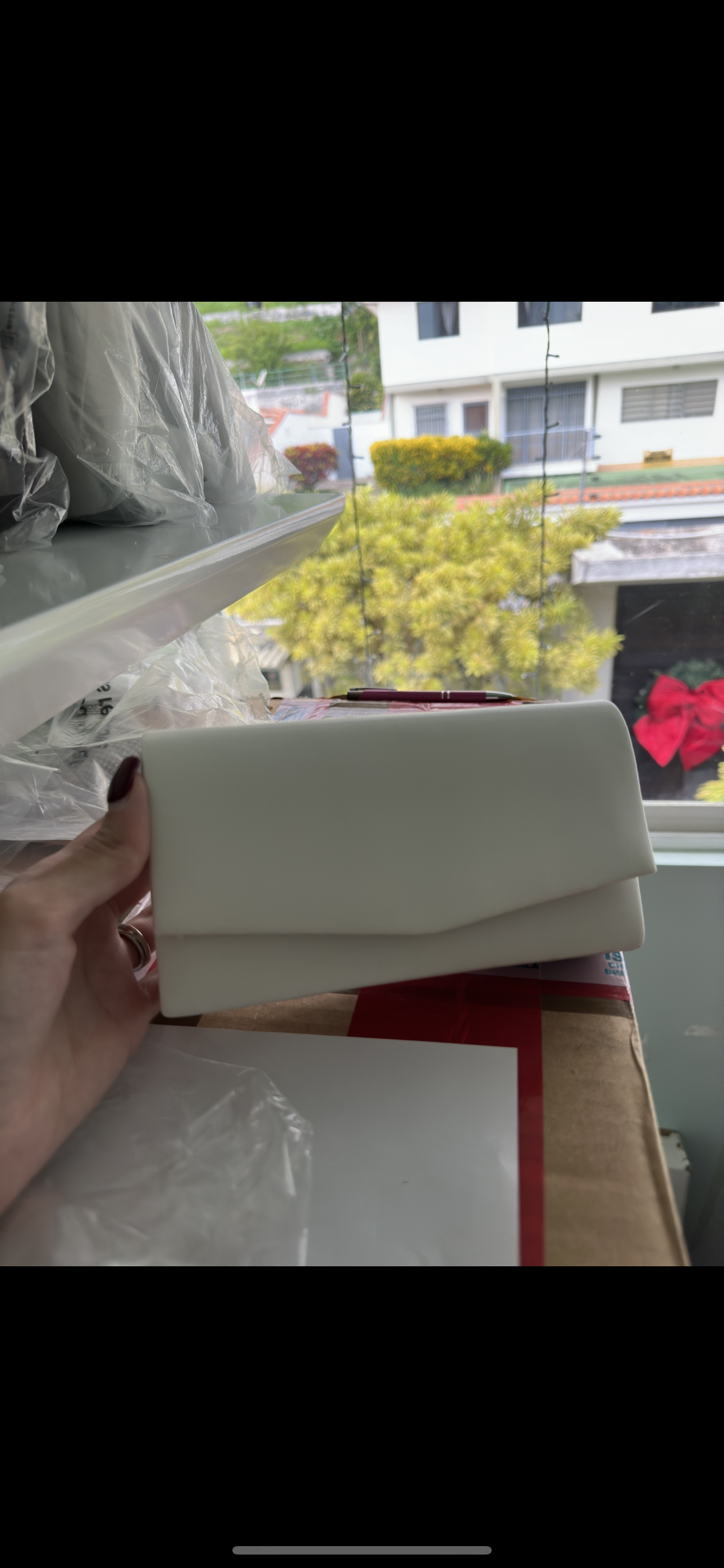 Clutch sencilla blanca