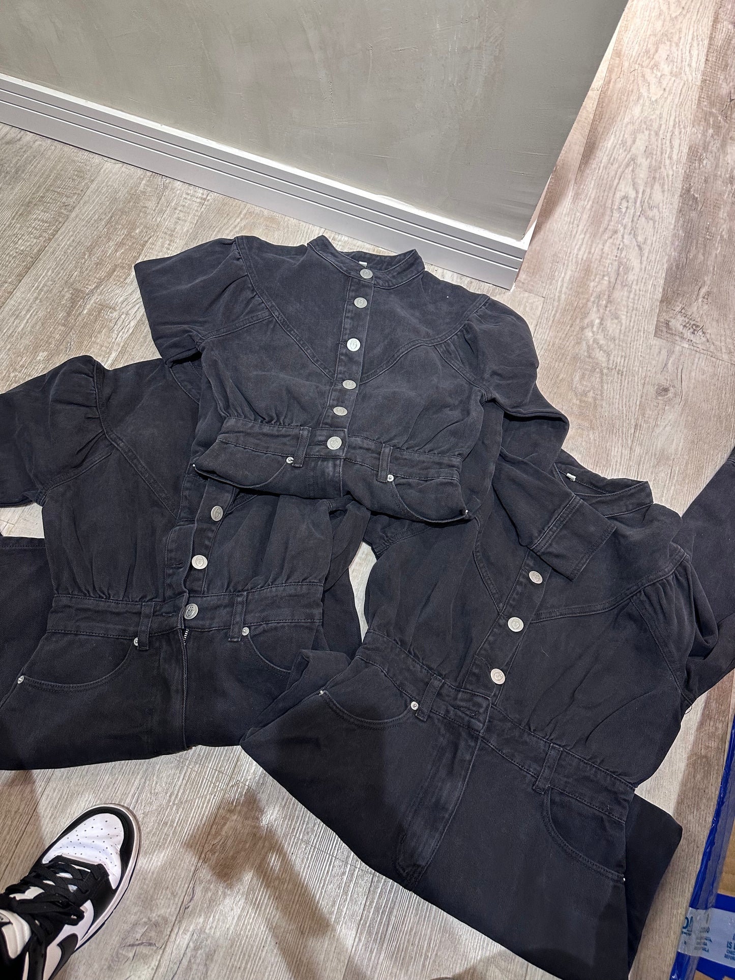 Braga de jeans negra mangalarga