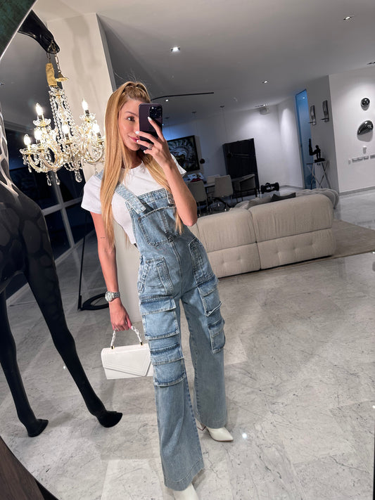 Braga de jeans cargo
