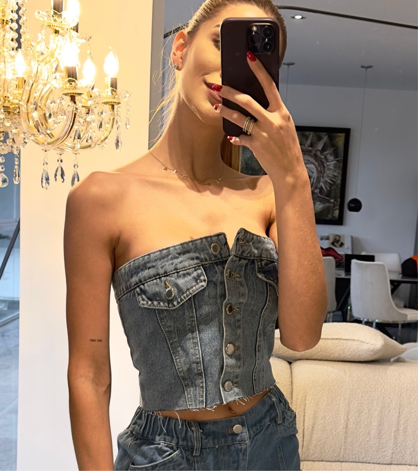 Top de jeans