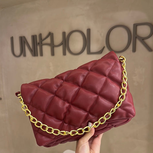 Cartera vino con dorado