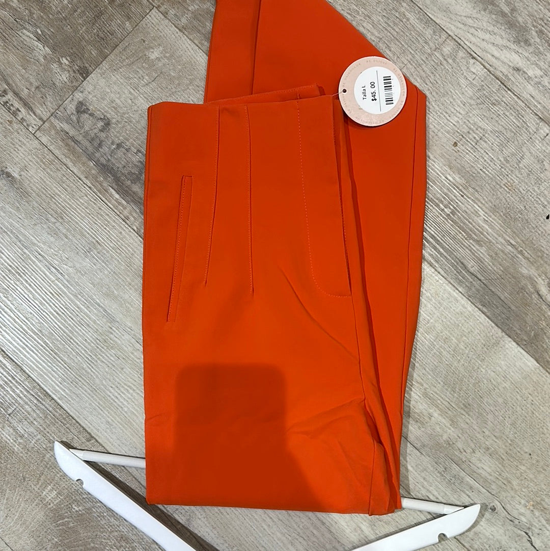 Pant de vestir naranja