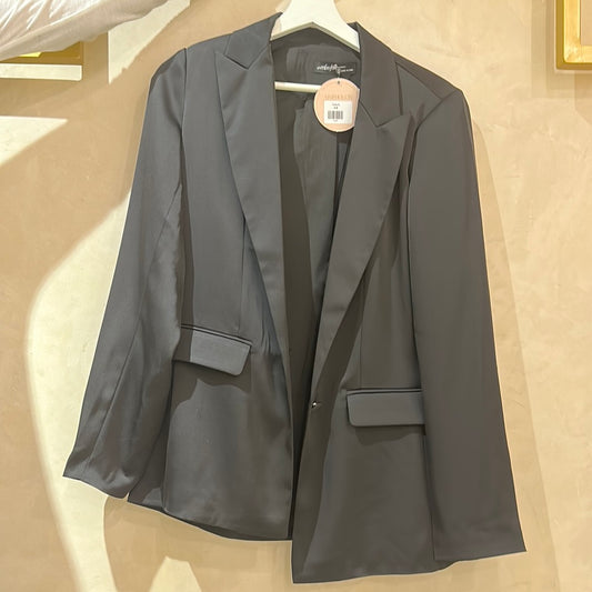 Blazer básico satinado