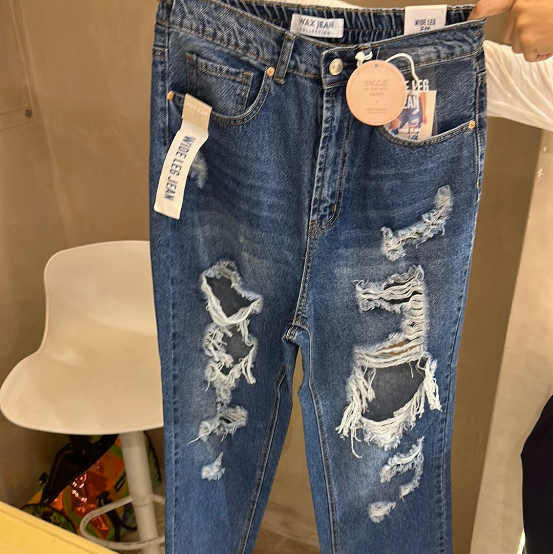 Mom jeans roto