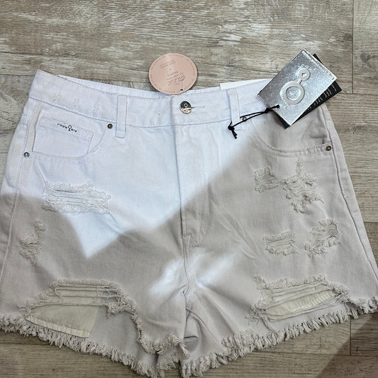 Short blanco de jeans